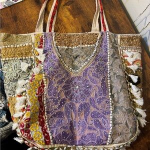 EARTHBOUND Colorful Embroidered Tote